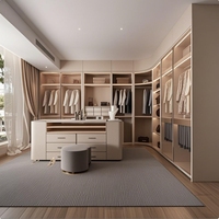 Dressing sur mesure avec éclairage LED et îlot central - Meubles de dressing intégrés personnalisables en laque et verre de luxe