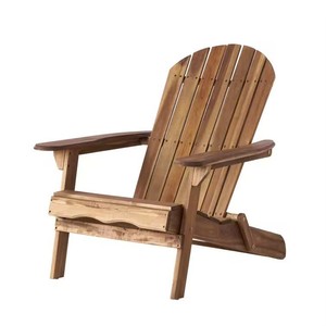 Modern Foldable Eco-Friendly Weather Resistant Solid <b>Oak</b> Wood Outdoor Chair Manual Recliner Laser Printed Design with Warranty - Product Image 4