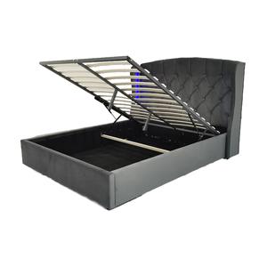 <span class=keywords><strong>Lit</strong></span> <span class=keywords><strong>de</strong></span> tête <span class=keywords><strong>de</strong></span> <span class=keywords><strong>lit</strong></span> rembourré en cuir PU à deux places avec rangement <span class=keywords><strong>de</strong></span> levage à gaz - Product Image 6