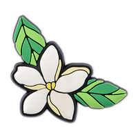 Promotion Breloques florales tropicales en PVC pour chaussures, motifs fleurs, feuilles, fruits, vacances à la plage, pour sabots, décoration de chaussures DIY, vente en gros