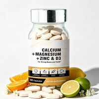 Complément alimentaire OEM sous marque privée : Comprimés de Calcium, Magnésium, Zinc et Vitamine D3 pour le soutien de la santé des os et des dents
