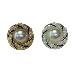 Chank กลวงเย็บมือ-รูเย็บเครื่องประดับโลหะสำหรับเสื้อโค้ทหินคริสตัลพลอยเทียมแบบสั่งทำกระดุมมุก - Product Image 4