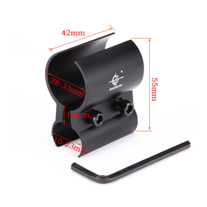 Grandi morsetti per torcia a tubo tondo in lega di alluminio di dimensioni medie piccole staffe per mirino Laser verde rosso accessori per parti di borse speciali - Product Image 4