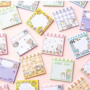 Blocs-notes autocollants personnalisables en couleur, taille personnalisée, blocs-notes mignons pour l'école, fournitures de bureau - Product Image 2