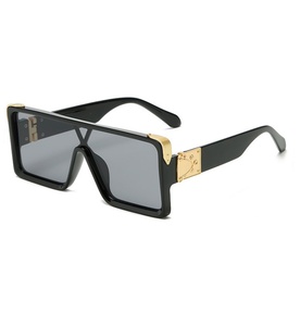 Gafas <span class=keywords><strong>de</strong></span> sol cuadradas con gradiente para hombre y mujer, <span class=keywords><strong>lentes</strong></span> <span class=keywords><strong>de</strong></span> sol cuadradas a la moda, <span class=keywords><strong>2022</strong></span> - Product Image 1