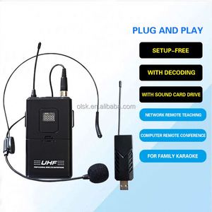 Clavax-Micrófono de solapa inalámbrico UHF, auricular universal para enseñanza, micrófono de pecho, paquete de cintura dinámico - Product Image 2