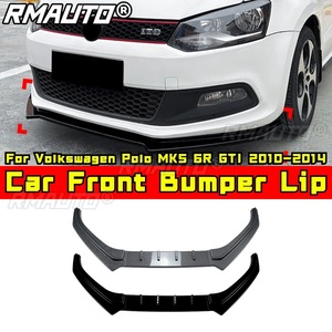 Kit per paraurti anteriore per auto con Splitter a labbro diffusore Spoiler paraurti protezione corpo Kit per <span class=keywords><strong>Volkswagen</strong></span> <span class=keywords><strong>Polo</strong></span> MK5 6R GTI 2010-2014 <span class=keywords><strong>accessori</strong></span> per auto - Product Image 1