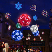 LED Big Christmas Lighted Sphere Balls Decor garden led outdoor 3d big round globe street ball motif light
