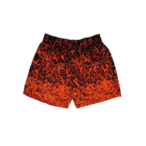 Costume da Bagno Buonic per Uomo, Pantaloncini Arancioni e Neri con Stampa, Taglia XL, Abbigliamento Estivo da Spiaggia - Product Image 1