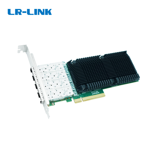 LR-LINK Brand LRES1027PF-4SFP28 PCIe V4.0 X8 Quad Ports 10G/25G 4x SFP28 Network Card