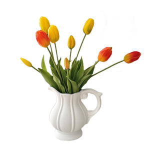 Flor Artificial de Tulipán de Seda Suave Hecha a Mano con 5 Cabezas, Decoración Navideña con Tacto Realista, Duradera de 3 a 5 Años para Sala de Estar - Product Image 6