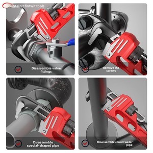 Industrial Heavy Duty Adjustable Multi-Function Large Opening Plumbing <b>Hand</b> <b>Tool</b> Multi-functional Pipe Wrench - Product Image 5