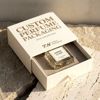 Boîte à parfum rigide de luxe blanche personnalisée avec insert ajusté pour présentation