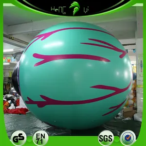 Hongyi Custom Halloween Props Inflatable Eyeball Vivid Blow Up Eyes Ball For Party Decoration Sealed Air Eyeballs