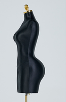 Modelo de Busto para Mujer de Talla Grande, Estilo Europeo Americano, Negro, para Tienda de Ropa, con Efecto de Glúteos Voluminosos, Cintura Delgada, Estilo Kardashian, Pecho Grande