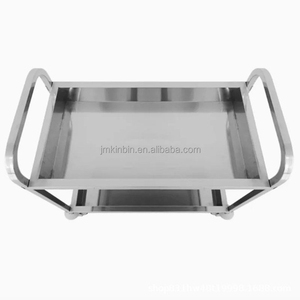 Chariot de ramassage de vaisselle mobile en acier inoxydable robuste avec étagères pour hôtels, cantines et services de traiteur - Product Image 2