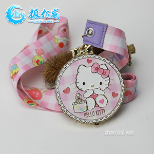Medalla de Metal Personalizada Oficial y Original de Hello Kitty, Grabada con Láser, Ecológica, Chapada en Plata de Ley, Profesional - Product Image 1
