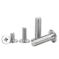 Sac de 100 pièces M2 M2.5 M3 M4 M5 M6 M8 tête ultra basse en acier inoxydable pour ordinateur portable vis plaquette Phillips mince tête plate système métrique