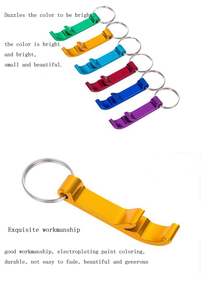 Promotional Simple Engraved Bottle Opener Keychain Custom Various Aluminum Bottle Opener - Product Image 3