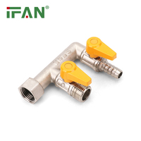 IFAN T F fabricants de filetage vanne à boisseau sphérique à gaz PN25 vanne à gaz forgée contrôle corps en laiton vanne à gaz manuelle