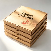 Scatole per Pizza Ecologiche Riciclabili Biodegradabili in Cartone Ondulato con Stampa in Lamina d'Oro Scatole Rigide Personalizzabili per Imballaggio Alimentare