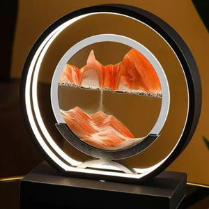 Sandales de table lumineuse de comptoir, thème <span class=keywords><strong>sable</strong></span>, nuage en flamme, lumière de table, Yoga, relaxant, peinture de <span class=keywords><strong>sable</strong></span> - Product Image 1