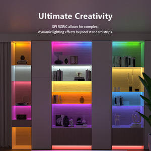 Banqcn Custom Top Bend Silicona Extrusión DC 24V 1205 <span class=keywords><strong>Neon</strong></span> <span class=keywords><strong>Flex</strong></span> SPI RGBIC COB Led Strip Light KIT Exterior Impermeable - Product Image 6