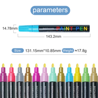 Lot de marqueurs craie acrylique permanents pour peinture, vente en gros, prix le plus bas