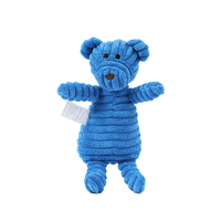Jouet à mâcher de luxe en peluche pour bouledogue français avec motifs ours, lion, renard - Couleurs personnalisables, jouet d'enrichissement pour animaux de compagnie anti-stress et d'entraînement