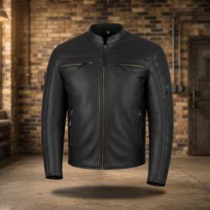 Chaqueta de Motocicleta Unisex de Cuero de Búfalo Natural, Transpirable, de Secado Rápido, con Ventilación, para Motociclistas, Personalizada, para Carreras - Product Image 3