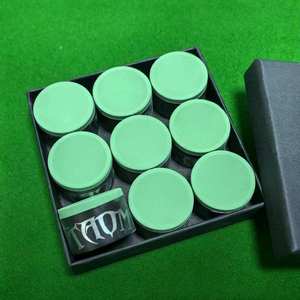 Phụ kiện bi-a hình tròn chuyên nghiệp bán chạy 9 cái/hộp phấn đánh bi-a - Product Image 2