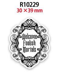 Resin Pola <span class=keywords><strong>M</strong></span> W Berhantu, Akrilik Datar untuk Gelang, Bros, Ikat Rambut, Gantungan Kunci, Lencana, DIY, Casing Ponsel - Product Image 4