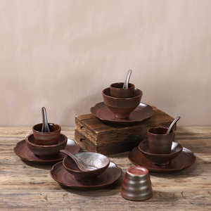 Tai Shun Mountain Wild Hot <b>Pot</b> Tableware Set (Guizhou Laoguo Sour Soup Beef Restaurant) - Four-Piece Set (Rice Bowl, <b>Dipping</b> - Product Image 3