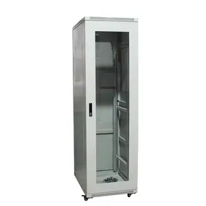 Server Rack Cabinet 19'' Installation for Data Center with Window Glass Door Distribution Cabinet