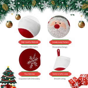 2025 nouvelles décorations de noël bas bijoux de noël pendentif petites bottes enfants bonbons cadeau sac cheminée arbre décorations - Product Image 6