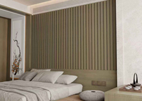 Panneau mural en MDF plaqué bois, haute absorption acoustique (NRC 0,5), design moderne, résistant à l'usure, flexible pour studio, bureau, hôtel, restaurant