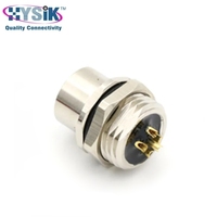 Connecteur de panneau frontal M12 femelle à 5 broches codées B, avec coupelle à souder, prise circulaire étanche pour câble de capteur industriel