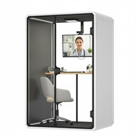 Cabine de bureau insonorisée modulaire portable à installation facile, prix d'usine, pour le travail et l'étude