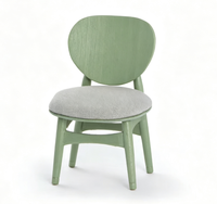 Maison de poupée Miniature meubles chaise en bois fait à la main 1:12 échelle maison de poupée Table à manger chaise accessoires