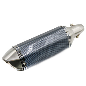 Motocicleta Universal tubo de Escape silenciador del motor de moto izquierda y derecha para TMAX530 XMAX300.250 CBR500 mt09 - Product Image 3