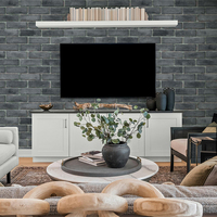 100 pièces MOQ, panneaux muraux décoratifs intérieurs en PVC brillant effet marbre, étanches, à coller, vente en gros
