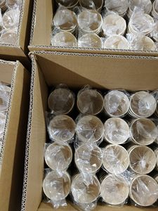 白い段ボールコーヒーvasosシングル中古カップバルク10 12 16 20 22oz JayChouのカップ用同じ板紙vasos descartables