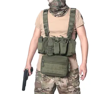 定制Molle系统模块，带腰包AK杂志袋战术胸部装备