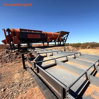 Trommel à or facile à installer, grande capacité, portable, avec système de recyclage de l'eau pour la prospection aurifère en rivière