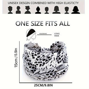 Diadema Deportiva Antideslizante y Elástica para Yoga, Estilo Bohemio, para Mujer, Secado Rápido, Accesorio para el Cabello - Product Image 5