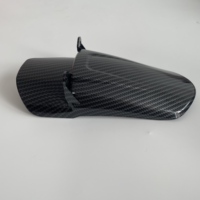 JY LBCFFDPOST Garde-boue arrière en fibre de carbone pour moto tout-terrain Light Bee - Petite extension de garde-boue protège l'amortisseur