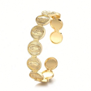 Bracelet en alliage de cuivre plaqué or 18 carats pour femme, style chic, bijoux fantaisie, vente en gros, bracelets de créateur - Product Image 5