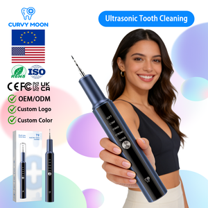 CURVY MOON Appareils d'hygiène bucco-<span class=keywords><strong>dentaire</strong></span>, détartreur portable intelligent rechargeable par USB, nettoyeur <span class=keywords><strong>dentaire</strong></span> ultrasonique - Product Image 1