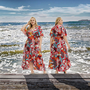 Robe d'été oversize grande taille pour femmes rondes, à manches courtes, à capuche, longueur genou, coupe ajustée, pour club, soirée, décontractée, ample, unie - Product Image 2