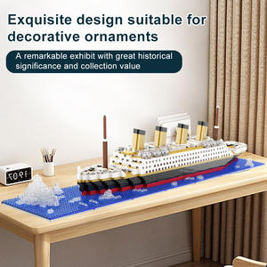 <span class=keywords><strong>Titanic</strong></span> personnalisé RMS bateau modèle de bateau bloc de construction bricolage bateau à vapeur jouets éducatifs <span class=keywords><strong>Titanic</strong></span> navire Moc blocs de construction ensemble de briques - Product Image 3